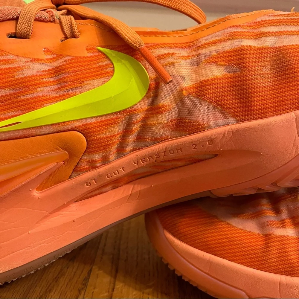 Size 17.5 Nike Arike Ogunbowale x Air Zoom GT Cut 2 Bright Mandarin